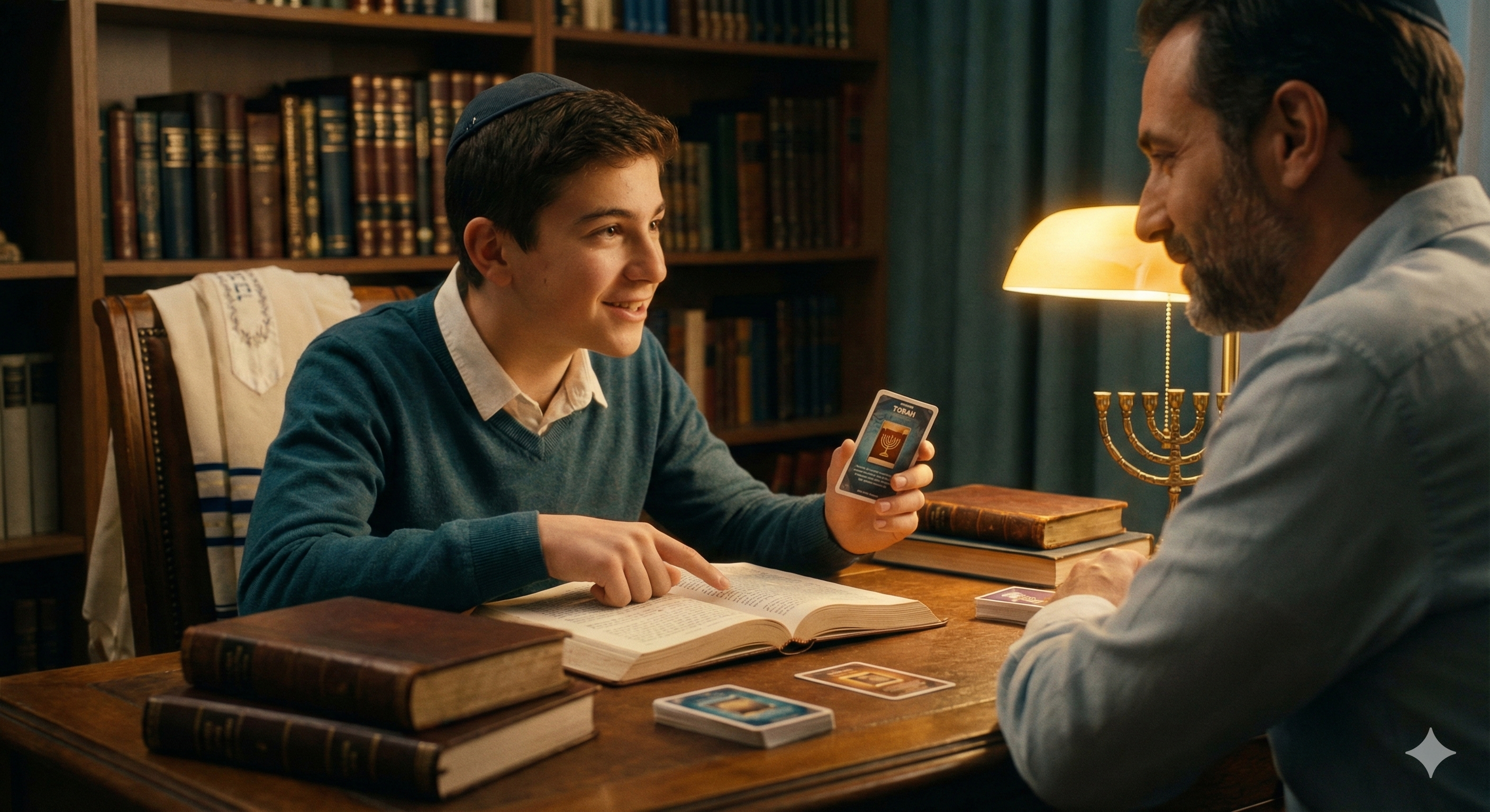 Enfants découvrant la Torah par le jeu dans une ambiance joyeuse