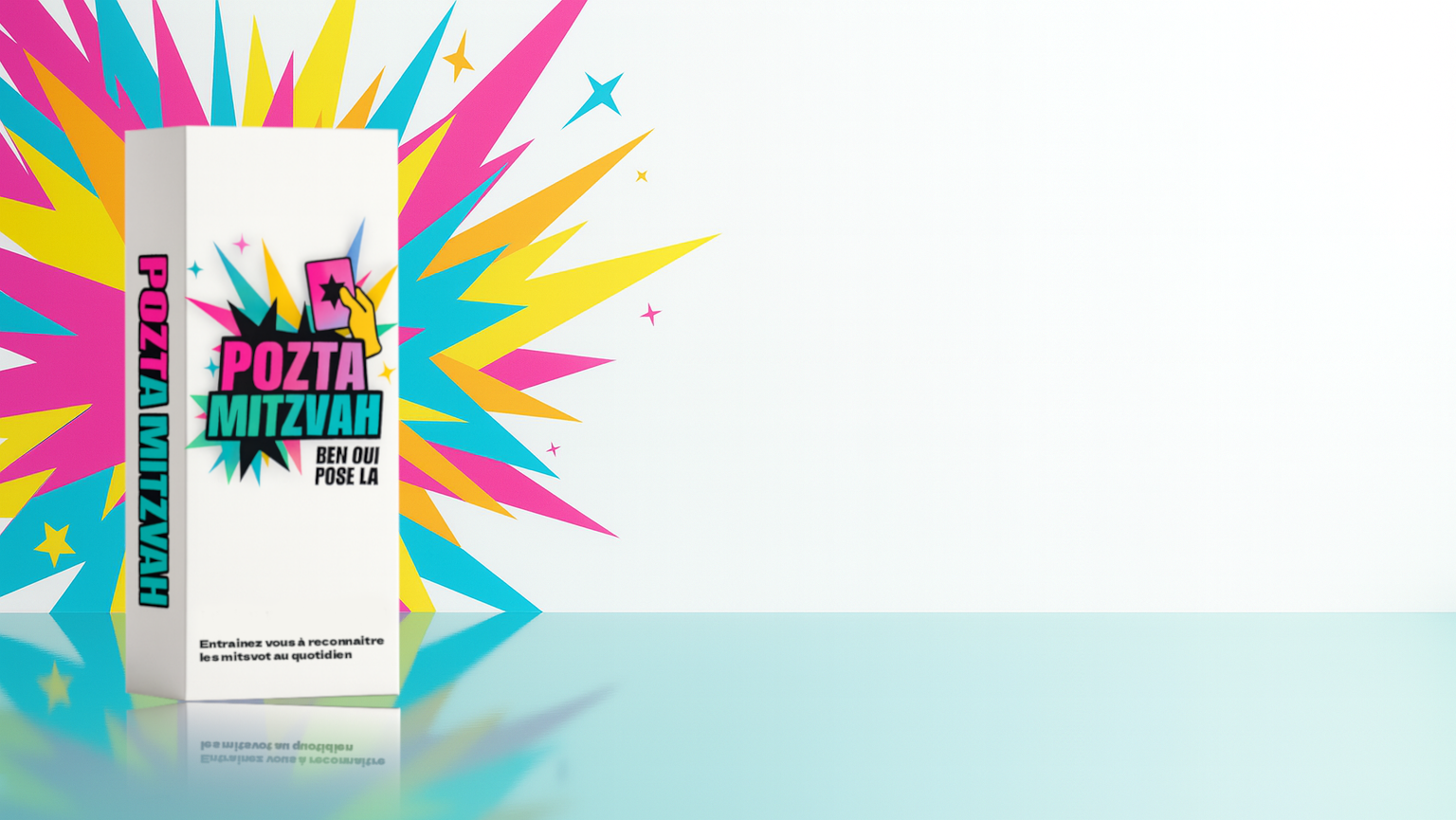 Cartes mitsvot du jeu Poztamitsvah illustrant des commandements de la vie quotidienne juive